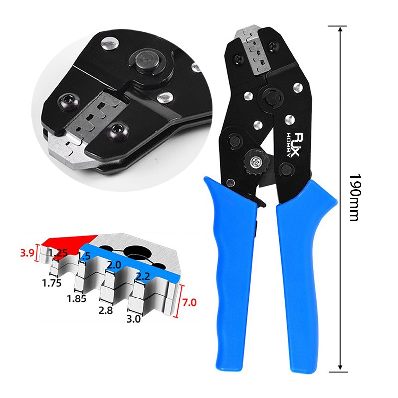 RJX SN 2549 E.I xh2.54 Crimping Plier Insert spring terminal 2.8/3.0/3.96/4.8mm