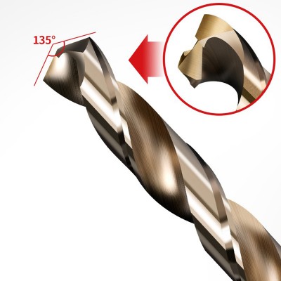 RJX 1pcs 10.5-20mm M35 cobalt-bearing twist drill metal plate drill bit high speed steel material twist drill metal open hole