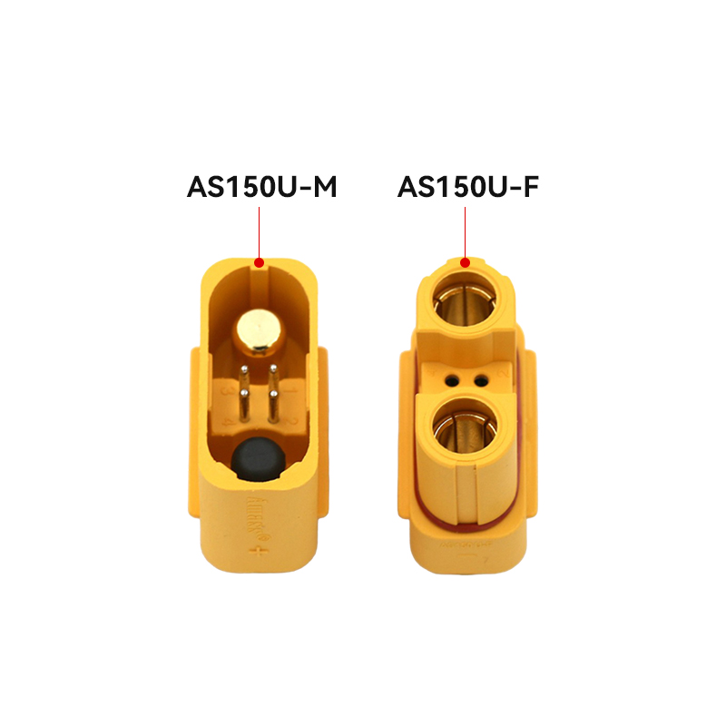RJX  1pair Amass AS150U Anti-sparking Plug Waterproof Connector with Signal Pin AS150U Male Female Plug
