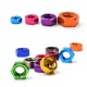RJX 50pcs Aluminum Nut M3 M4 M5 M6 Nuts Aluminum Alloy Hexagon Nuts anodized 