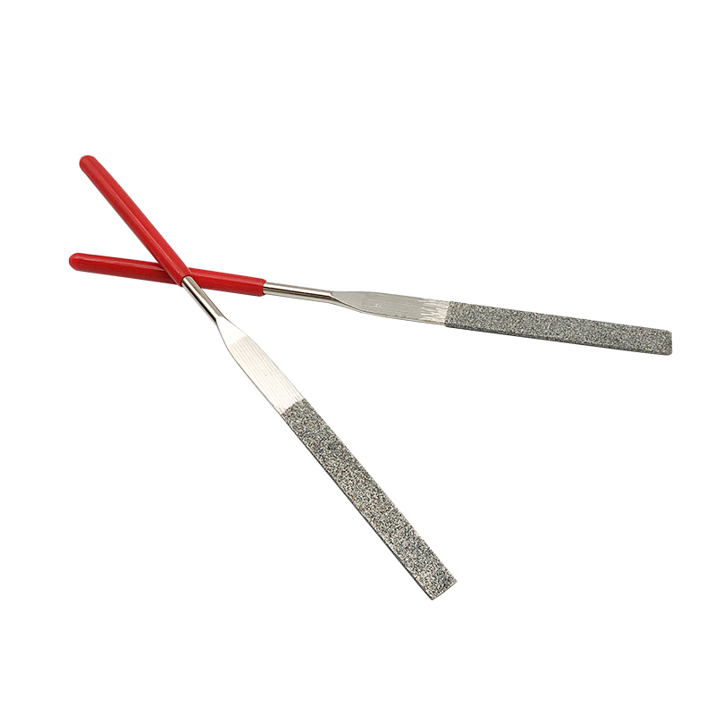 RJX 10Pcs 140mm Round Diamond Needle File / Flat Diamond Needle File