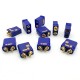RJX 1pair QS8-S Lengthen Anti-spark Battery Connector Large Current Golden Plated Male Female Plugs with Sheath