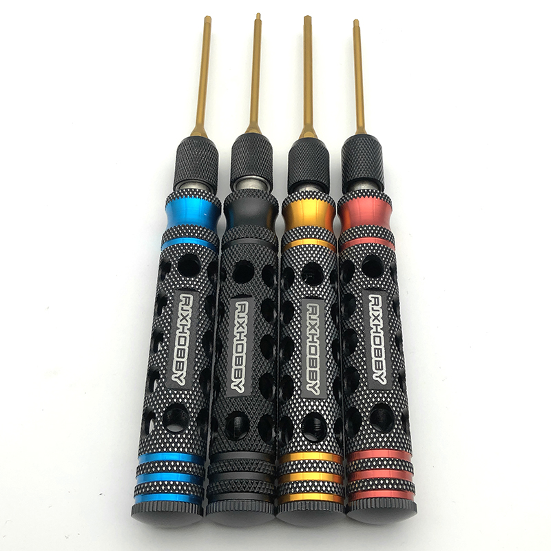 RJX 6.35mm 4 in1 Hex Screwdriver 1.5 2.0 2.5 3.0mm for RC Car helicopter FPV