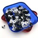 RJX 50pcs M2 M2.5 M3 M4 M5 alum washer for Hex Socket head Cap Screw
