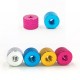 RJX 50pcs Aluminum alloy M3 M4 Knurled Thumb Nuts Reticulate Adjust Multicolor Nut