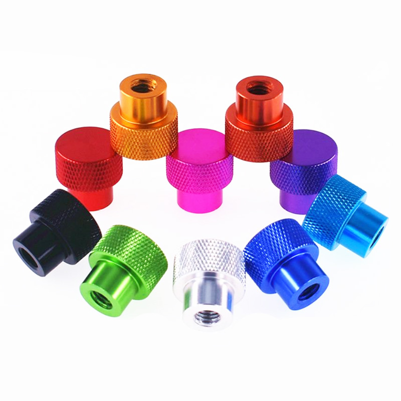 RJX 20pcs M3 M4 M5 M6 Blind Hole Hand Nut Aluminum Knurled Step Thumb Nut