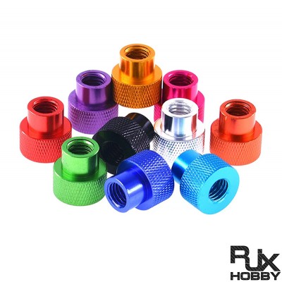 RJX 50pcs M3 M4  Blind Hole Hand Nut Aluminum Knurled Step Thumb Nut