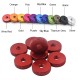 RJX 50pcs M3 / M4 / M5 / M6 Aluminum Hand-tightening Reticulated Head Knurled Nuts 
