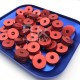 RJX 50pcs M3 / M4 / M5 / M6 Aluminum Hand-tightening Reticulated Head Knurled Nuts 