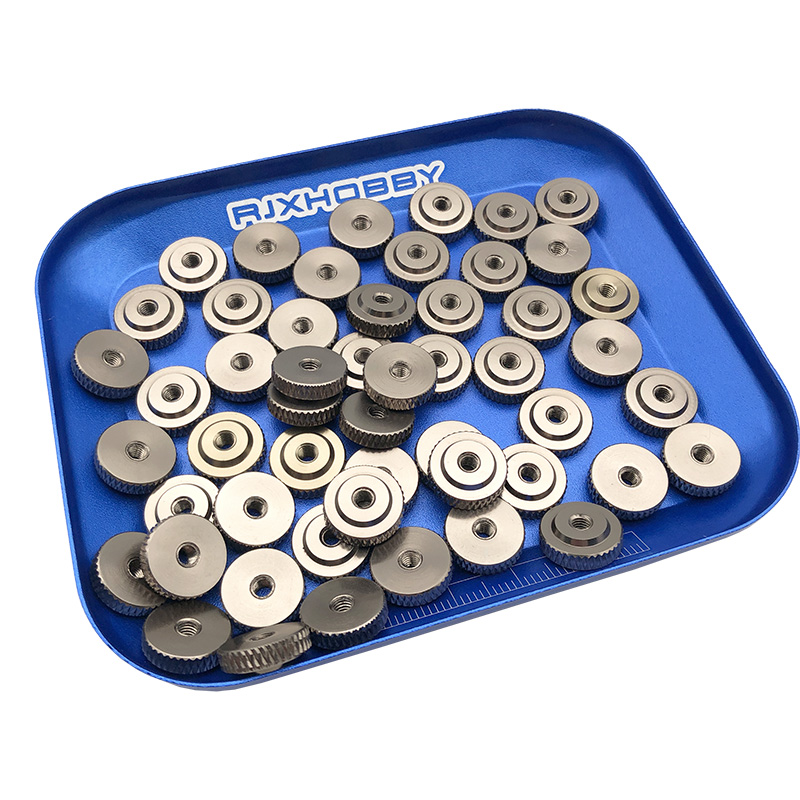 RJX 50pcs M3 M4 m5 m6 Aluminum Alloy Knurled Thumb Nut w/ Collar Screw Spacer Washer 