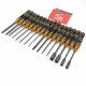 RJXHOBBY Supper Light Knurled Grip HSS titanized Hex /Nut/ Phillips/ Flat Screwdriver 16 pcs kits