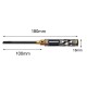 RJXHOBBY Light Knurled Grip HSS titanized Flat Head Screw driver Tools 3.0/4.0/5.0/5.8mm for RC Models Car Boat Airplane