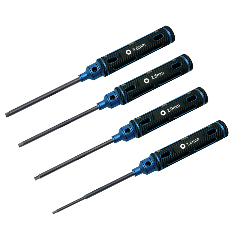 RJX upgraded HSS titanized Hex Screw driver Tools 1.5mm / 2.0mm / 2.5mm / 3.0mm