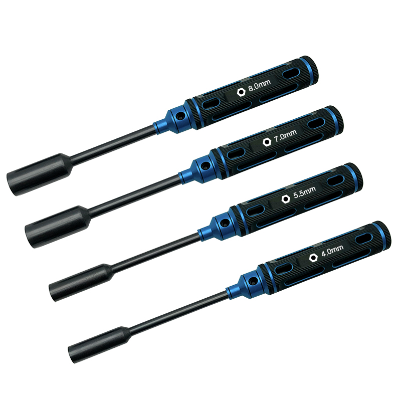 RJXHOBBY upgraded HSS titanized Hex /Nut/ Phillips/ Flat Screwdriver 16 pcs kits