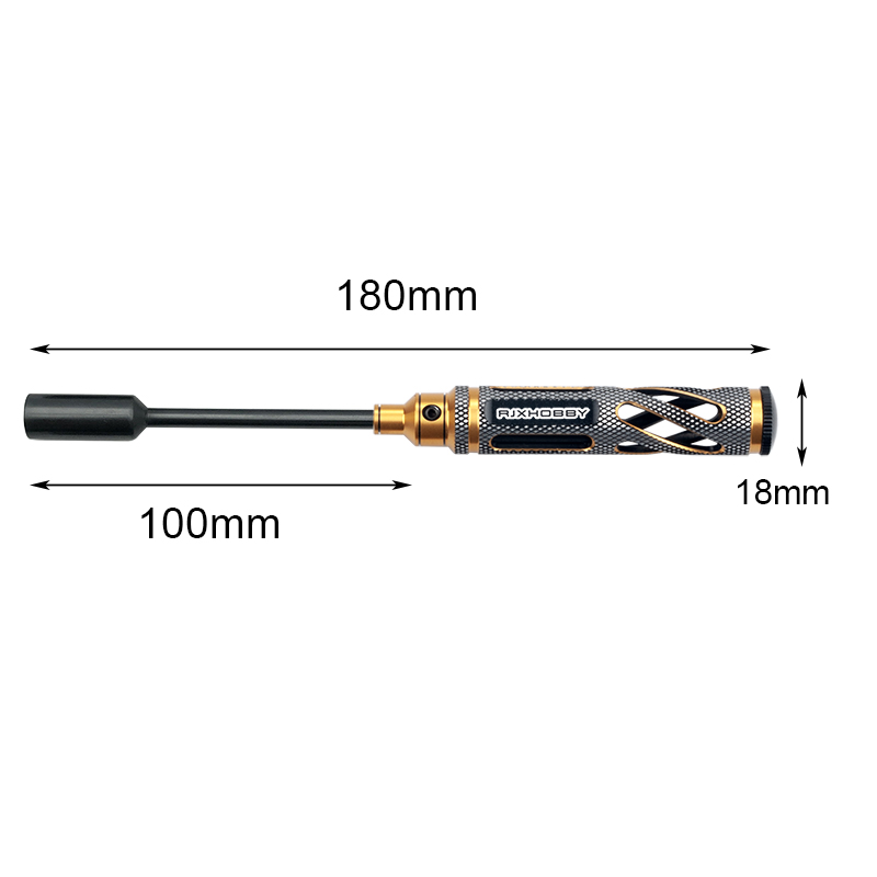 RJX Supper Light Knurled Grip HSS titanized 4.0 5.5 7.0 8.0 Nut Drivers for FPV RC Models Car Boat Airplane