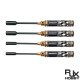 RJXHOBBY Supper Light Knurled Grip HSS titanized Hex /Nut/ Phillips/ Flat Screwdriver 16 pcs kits
