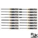 RJXHOBBY Supper Light Knurled Grip HSS titanized Hex /Nut/ Phillips/ Flat Screwdriver 16 pcs kits