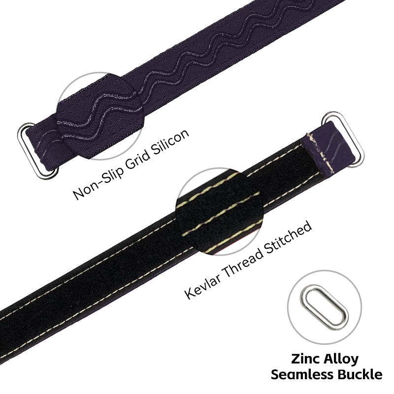 RJXHOBBY 2pcs Kevlar Stitched Non-Slip Silicone Battery Straps(Width: 20mm Length: 180-400mm)