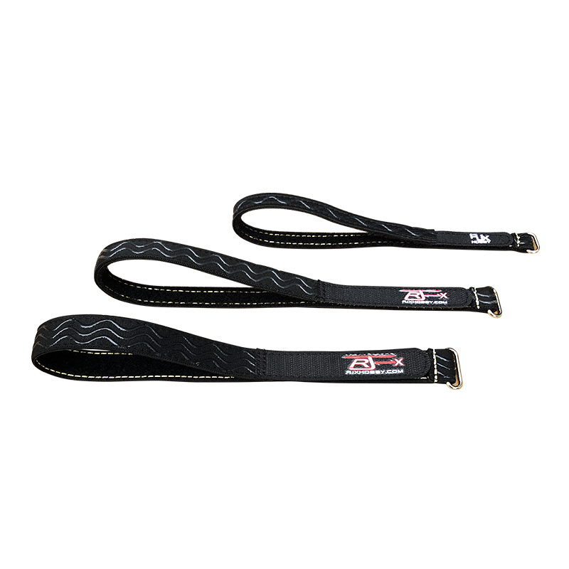 RJXHOBBY 2pcs Kevlar Stitched Non-Slip Silicone Battery Straps( Length: 180-400mm)