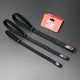RJXHOBBY 2pcs Kevlar Stitched Non-Slip Silicone Battery Straps( Length: 180-400mm)