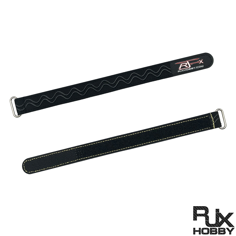 RJXHOBBY 2pcs Kevlar Stitched Non-Slip Silicone Battery Straps(Width: 20mm Length: 180 -400mm)