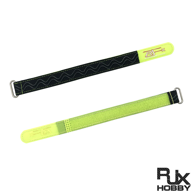 RJXHOBBY 2pcs Kevlar Stitched Non-Slip Silicone Battery Straps(Width: 20mm Length: 180 -400mm)