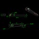 RJX 1pcs 25T CNC Metal Servo Arm For Futaba Servo