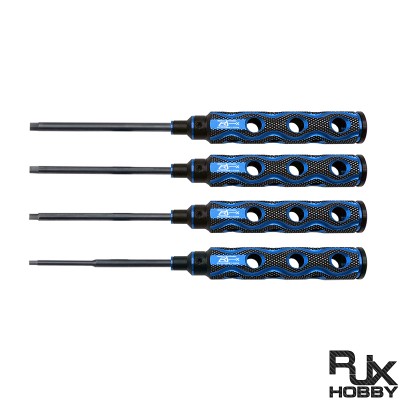RJX 4pcs Hollow Handle Hex Screw driver Tools Kit Set 1.5mm / 2.0mm / 2.5mm / 3.0mm for RC Models Car Boat Airplane