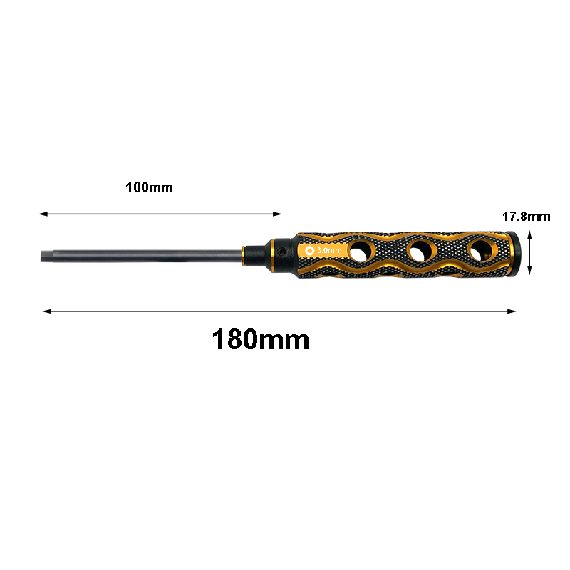 RJX 4pcs Hollow Handle Hex Screw driver Tools Kit Set 1.5mm / 2.0mm / 2.5mm / 3.0mm for RC Models Car Boat Airplane