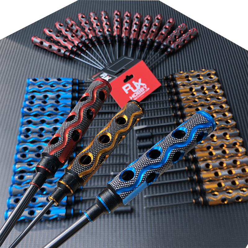 RJX 4pcs Hollow Handle Hex Screw driver Tools Kit Set 1.5mm / 2.0mm / 2.5mm / 3.0mm for RC Models Car Boat Airplane