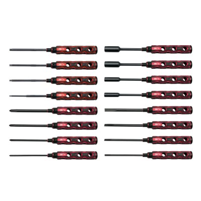 RJXHOBBY Hex /Nut/ Phillips/ Flat Screwdriver 16 pcs kits