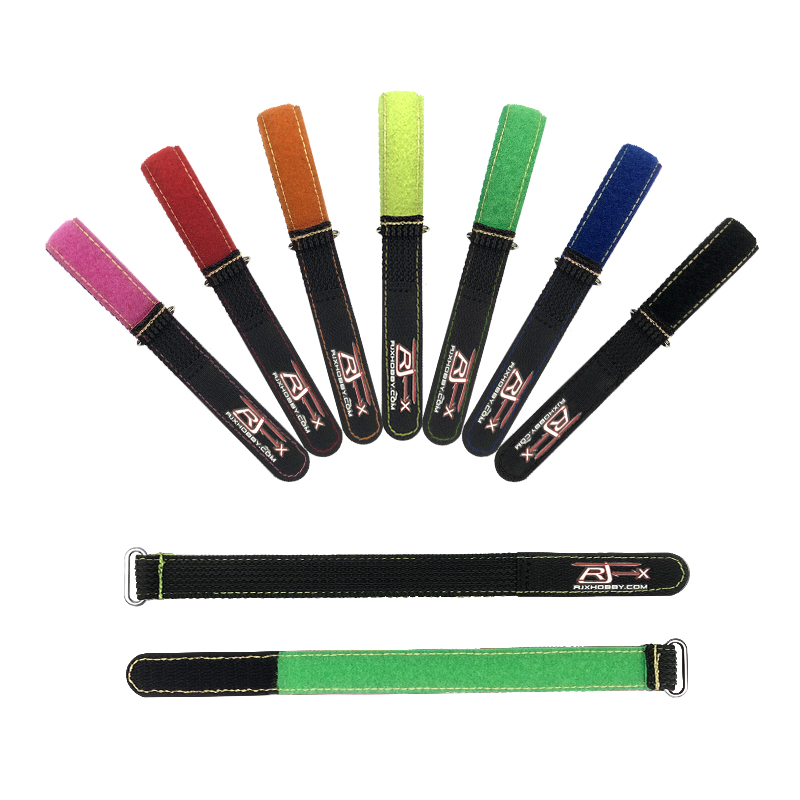 RJXHOBBY 2pcs Kevlar Stitched Non-Slip Silicone Battery Straps(Width: 20mm Length: 180-1000mm)