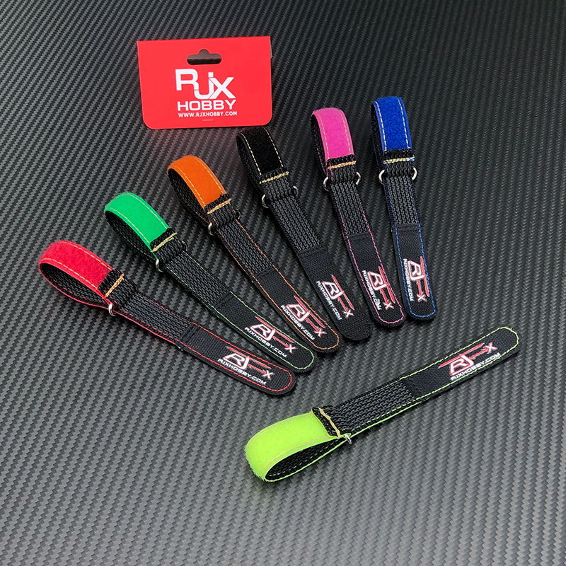 RJXHOBBY 2pcs Kevlar Stitched Non-Slip Silicone Battery Straps(Width: 20mm Length: 180-1000mm)