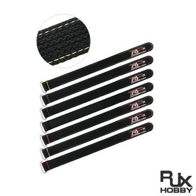RJXHOBBY 2pcs Kevlar Stitched Non-Slip Silicone Battery Straps(Width: 20mm Length: 180-1000mm)
