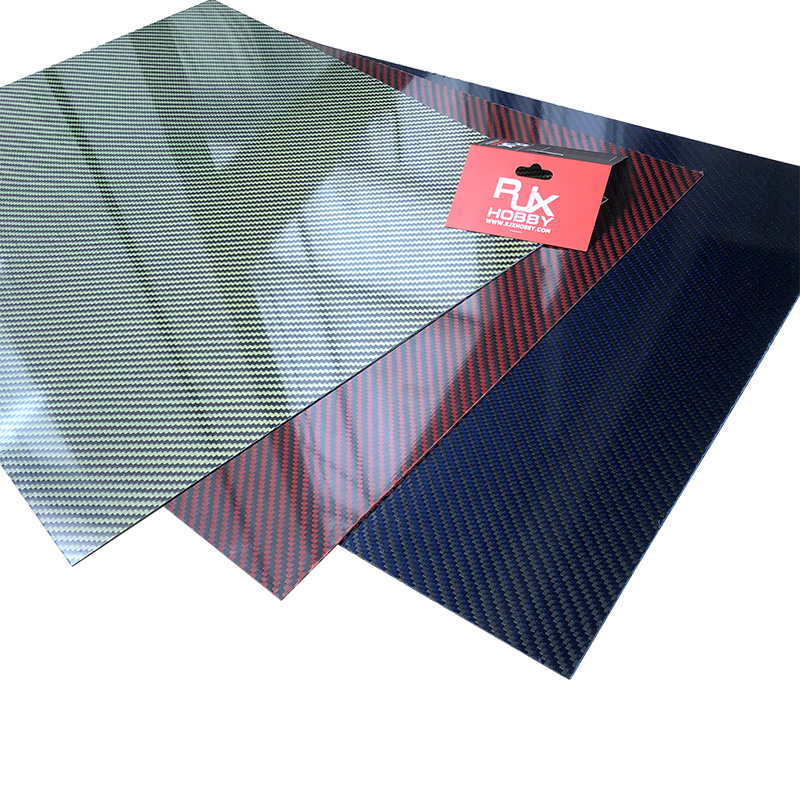RJXHOBBY Aramid Fiber Sheet 500x400x1.0-5.0mm(Cross grain, Glossy Surface)