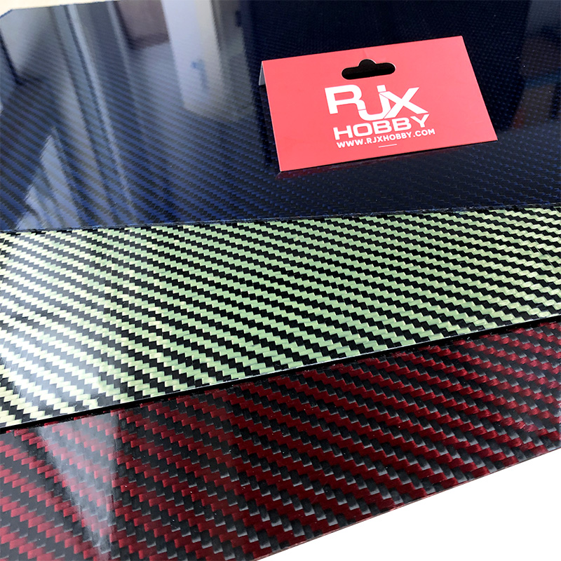 RJXHOBBY Aramid Fiber Sheet 500x400x1.0-5.0mm(Cross grain, Glossy Surface)