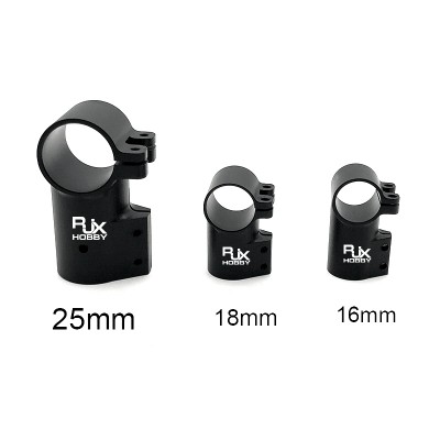 RJXHOBBY 1pcs Landing Gear Aluminum Alloy Tee Tripod 16 18 20 25mm Carbon Fiber Tube Connector For Agriculture Drone UAV