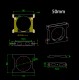 RJX 1pcs 30/40/50mm Alum Pipe clamps for carbon fiber tube
