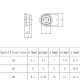 RJX CW CCW 50pcs M4 M5 M6 Lock Nuts Flanged Nylon Insert Aluminum Alloy Self-Locking Nuts