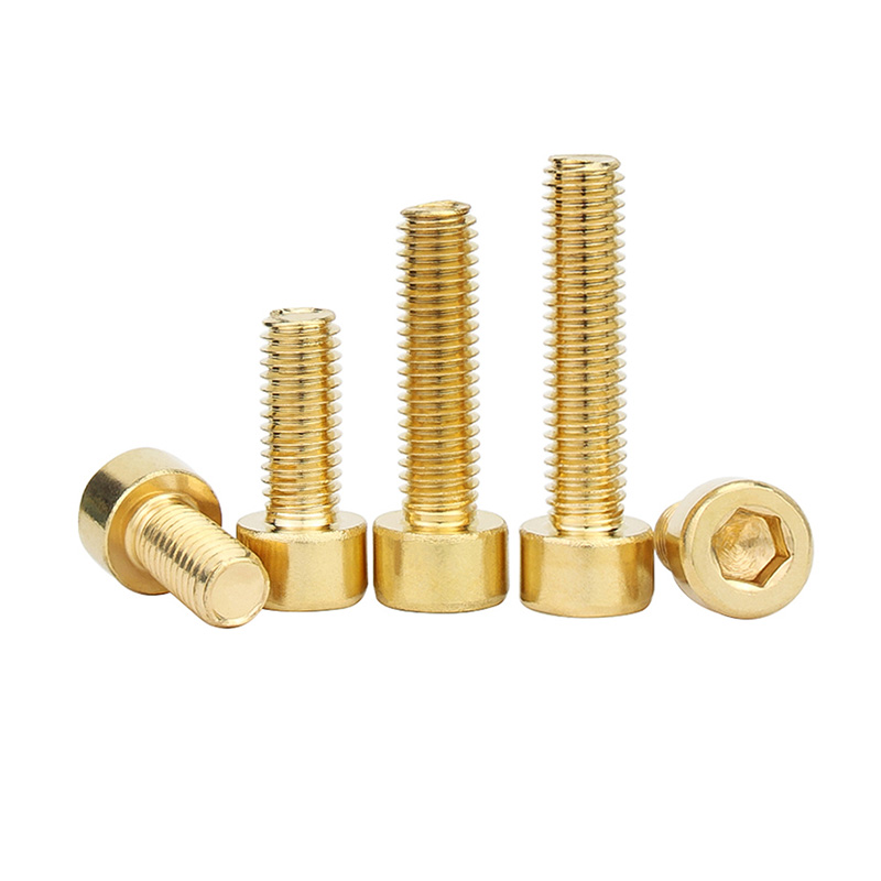 RJX 20pcs M8 M10 Brass Hex Hexagon Socket Cap Head Screws