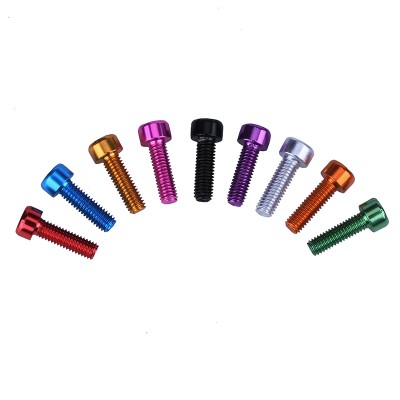 RJX 20PCS 7075 Alum M5 / M6 Hex Socket head Cap Screw Anodized Aluminum Bolts Decorative screw
