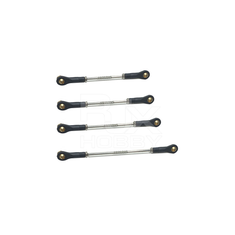 RJXHOBBY 5pcs M3 Adjustable Push Rod & Ball Joint Linkage Set Assembly Servo Connecting Rod for RC Aircraft Boat Part