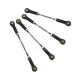 RJXHOBBY 5pcs M3 Adjustable Push Rod & Ball Joint Linkage Set Assembly Servo Connecting Rod for RC Aircraft Boat Part