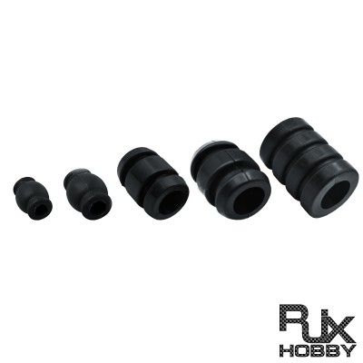 RJXHOBBY 4pcs 8 10 16 20 30mm Multicopter Landing Gear Carbon Tube Replacement Silicone Shock Absorber Damping Ball DIY Parts