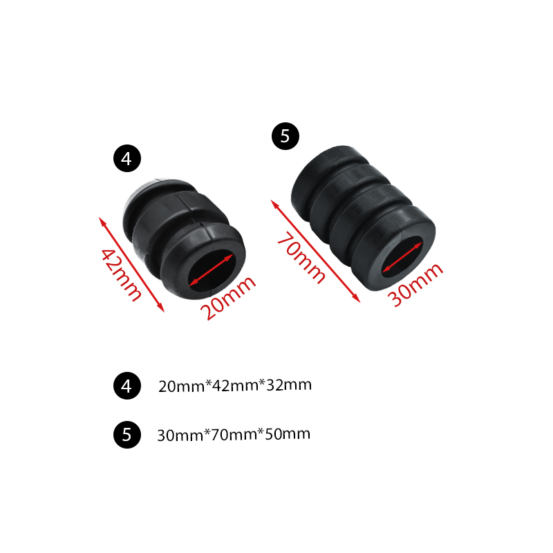 RJXHOBBY 4pcs 8 10 16 20 30mm Multicopter Landing Gear Carbon Tube Replacement Silicone Shock Absorber Damping Ball DIY Parts