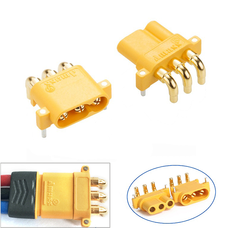 RJX 10 Pairs AMASS MR30PW Three pin Male Female 2mm Bullet Connectors Plugs 