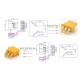 RJX 10 Pairs AMASS MR30PW Three pin Male Female 2mm Bullet Connectors Plugs 