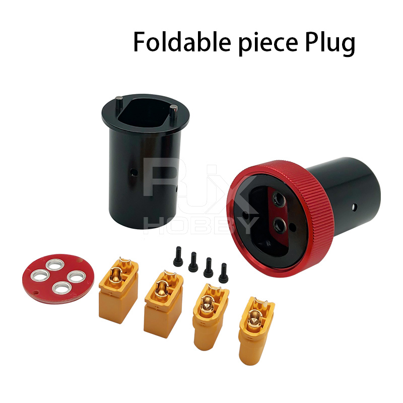 RJX 25mm CNC Quick Release Plug Connector  Folding Arm Pipe Clamp  for Plant Agriculture UAV Drone
