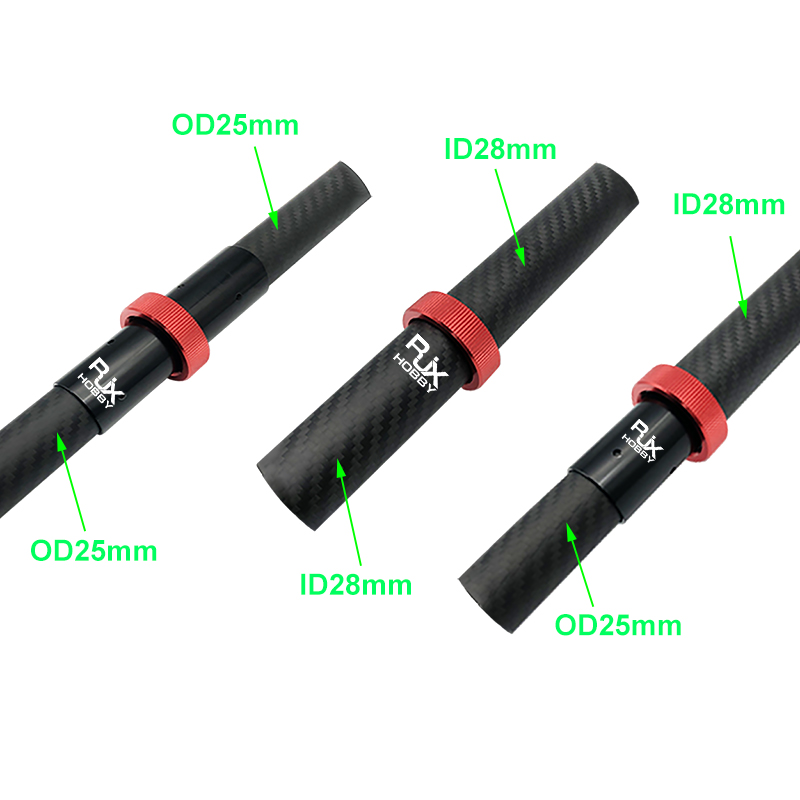 RJX 25mm CNC Quick Release Plug Connector  Folding Arm Pipe Clamp  for Plant Agriculture UAV Drone