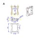 RJX 25x38mm octagonal shape Tube and Tube Clamp
